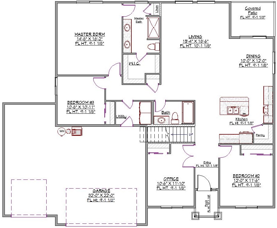 house plans 3 bedroom 2 bath large kitchen