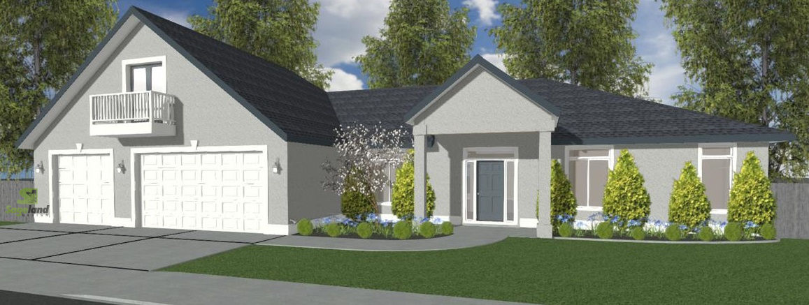 1 Story, 3,001 Sq Ft, 3 Bedroom, 4 Bathroom, 3 Car Garage, New Style Home