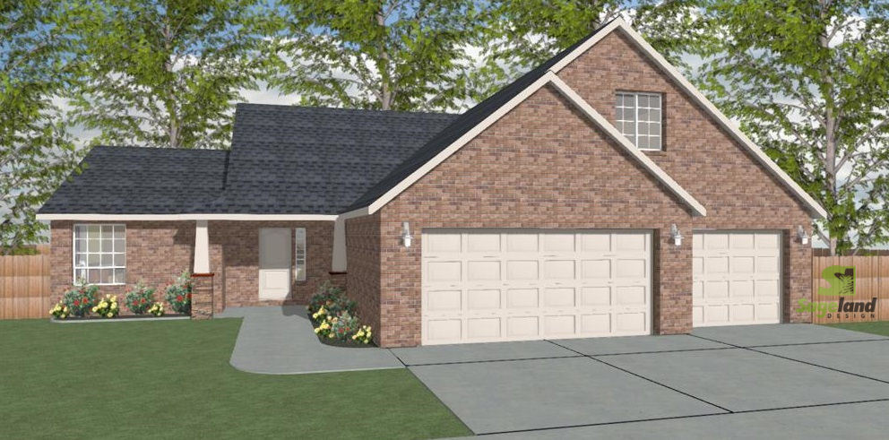 1 Story, 1,570 Sq Ft, 3 Bedroom, 2 Bathroom, 3 Car Garage, Ranch Style Home