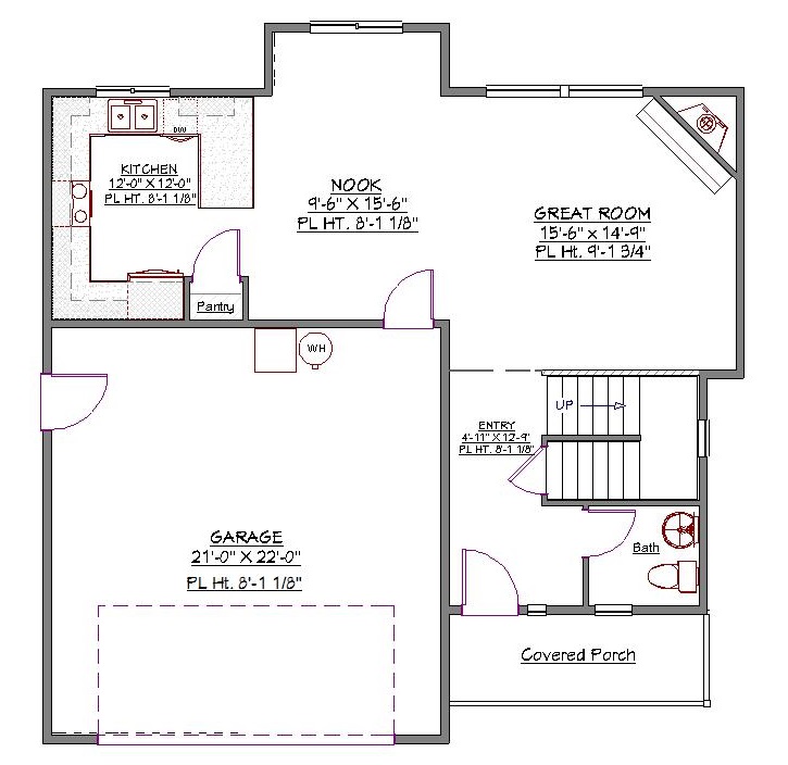 2 Story 1 620 Sq Ft 3 Bedroom 3 Bathroom 2 Car Garage Traditional Style Home