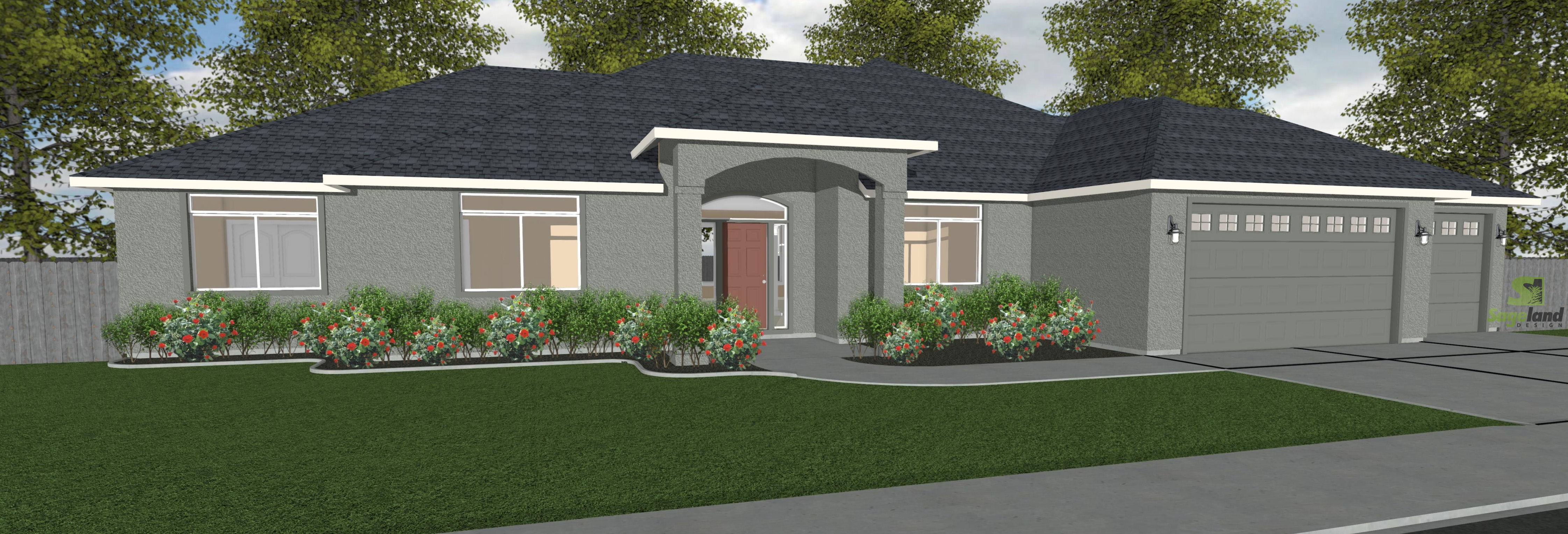 1 Story 2 444 Sq Ft 3 Bedroom 2 Bathroom 3 Car Garage Ranch Style Home