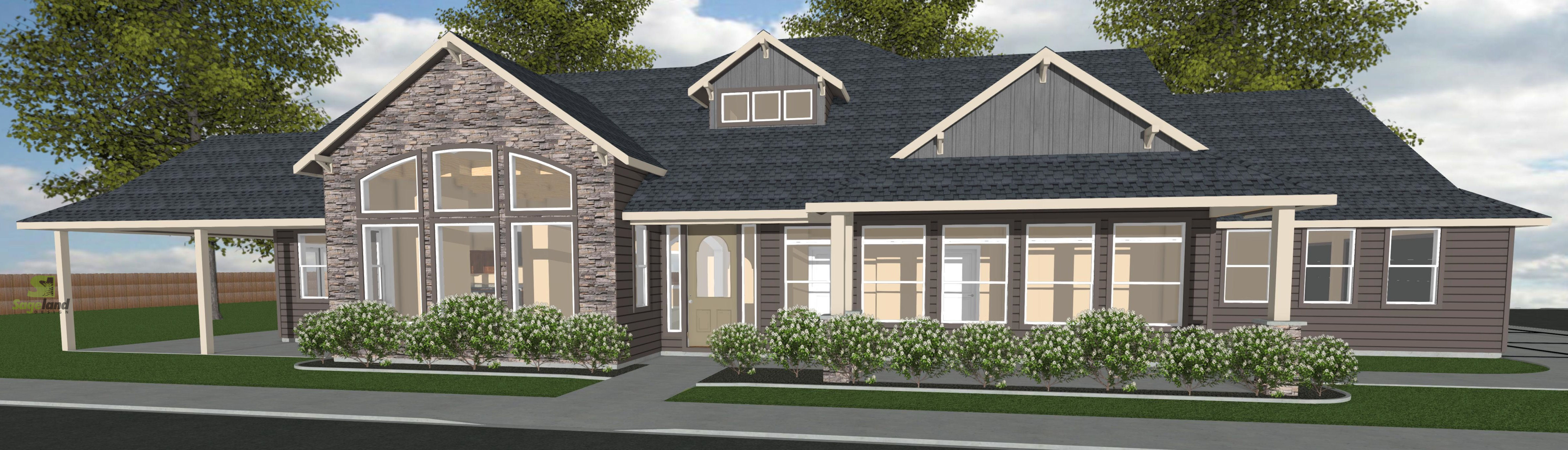 1 Story 2 867 Sq Ft 3 Bedroom 3 Bathroom 3 Car Garage Craftsman Style Home