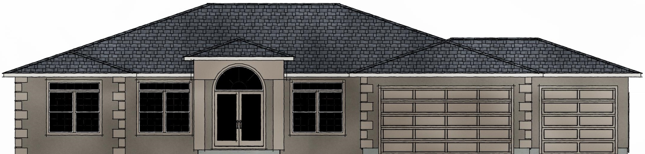 1 Story 4 201 Sq Ft 7 Bedroom 4 Bathroom 3 Car Garage Southwest Style Home