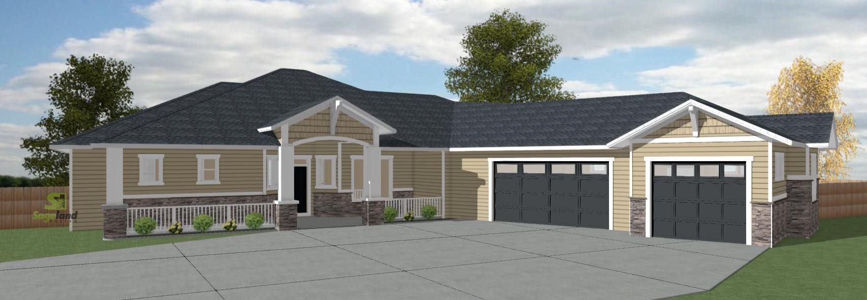 1 Story 4 774 Sq Ft 4 Bedroom 5 Bathroom 3 Car Garage Craftsman Style Home